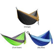 Load image into Gallery viewer, Hiking Camping Lightweight Hammocks Outdoor Backyard Leisure Hanging Swing Bed Furniture Leisure Sleeping Hanging Bed