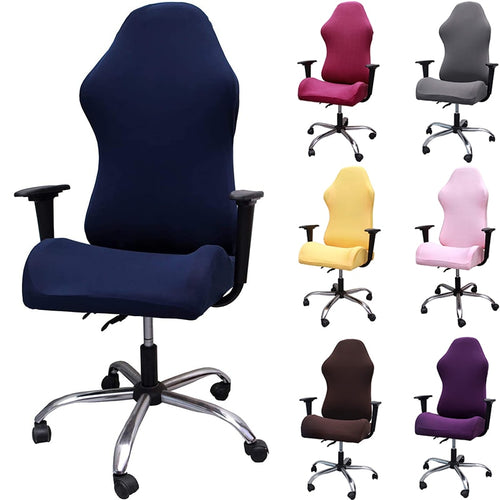 Gaming Chair Covers Computer Desk Chair Slipcover Office Game Reclining Racing Stretch High Back Gamer Swivel Chairs Protector