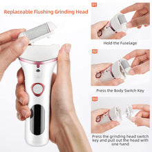 Load image into Gallery viewer, NEW  Electric Foot File Rechargeable Waterproof Hard Skin Remover Foot with 3 Rollers Foot Files for Hard Skin and Dead Skin