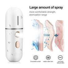 Load image into Gallery viewer, Mini Portable Nano Face Steamer Mist Facial Sprayer Moisturizer Humidifier Moisturizing Beauty Instruments Face Skin Care