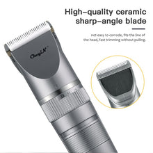 Load image into Gallery viewer, Professional Hair Trimmer Electric Hair Clipper Ceramic Blade Head Trimmer Rechargeable Razor Hair Cutter Barber Machine