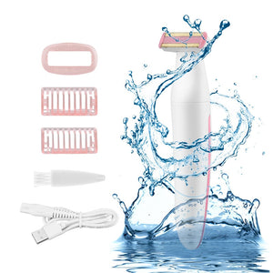 Waterproof Electric Women Epilator Hair Removal Face Bikini Legs Depilatory Trimmer Razors Lady Shaver Cordless Haircut Machine