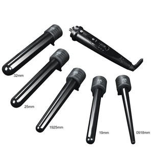 5 in 1 Electric Curler Multi Ceramic Electric Curling Iron Corrugated Plate Hair Curler with 5 Curling Head Hair Styling Tool