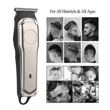 Load image into Gallery viewer, Professional Electric Hair Clipper For Men Mini Portable Beard Trimmer Shaver Cordless Rechargeable Blade Razors Machine