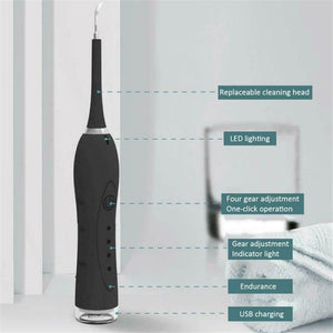 2 in 1 Sonic Dental Scaler Electric Toothbrush USB Rechargeable Tooth Calculus Remover Teeth Whiten Stains Tartar Cleaner