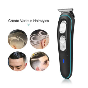 2 In 1 Electric Hair Clipper Beard Trimmer For Men Cordless Rechargeable Haircutter Pro Powerful Cutting Shaver Travel Home