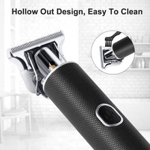 Load image into Gallery viewer, T Blade Trimmer Zero Gapped Trimmers 0mm Baldhead Hair Clippers for Men USB Rechargeable Clippers for Hair Cutting Machine