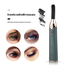Load image into Gallery viewer, Electric Eyelash Curler Portable Makeup Heated Curved Eyelash USB Rechargeable Eye Lashes Curling Long Lasting Tools