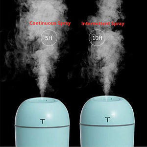 220ML Ultrasonic Mini Air Humidifier Aroma Essential Oil Diffuser USB Rechargeable Mist Maker Purifier LED Night Light Car Home