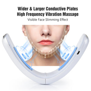 EMS LED Photon Facial Lifting Device Red Blue Light Treatment Galvanic Face Massager Chin V-Line Beauty Skin Care Slimming Tools