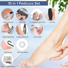 Load image into Gallery viewer, NEW Electric Foot File Rechargeable Waterproof Hard Skin Remover Foot with 3 Rollers Foot Files for Hard Skin and Dead Skin