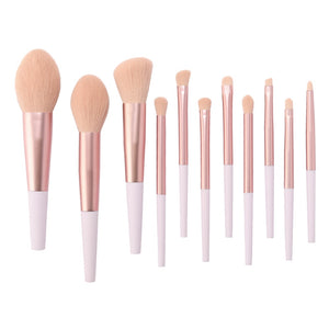 11pcs Makeup Brushes Sets Tools Cosmetic Powder Contour Blush Lip Eyeshadow Concealer Facial Foundation Brush Kit