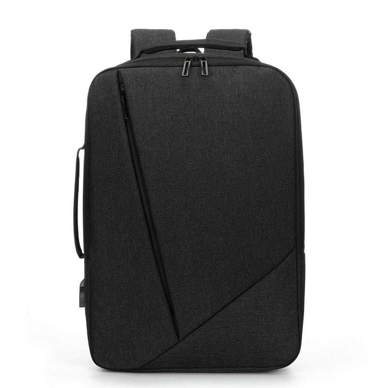 Business Men's Backpack USB Charging Personality Rucksack Man Multifunctional Waterproof Oxford Cloth Bag For Laptop