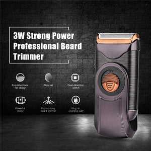 Portable Electric Hair Trimmer Men's Shaver Rechargeable Razor Reciprocating Hair Cutting Blade Shaving Machine Traveling