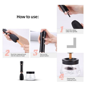 Automatic Electric Makeup Brush Cleaner Fast Washing and Drying Make up Brushes Deep Cleaning Makeup Brush Washing Tools