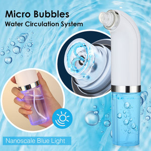 Electric Small Bubble Blackhead Remover USB Rechargeable Water Cycle Pore Acne Pimple Removal Vacuum Suction Facial Cleaner Tool