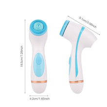 Load image into Gallery viewer, 3 In 1 Electric Facial Cleansing Brush Rotating Face Deep Cleaning Waterproof Skin Exfoliation Facial Massager