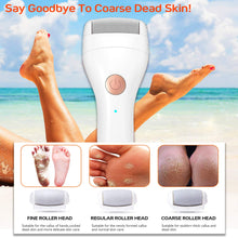 Load image into Gallery viewer, Electric Foot Callus Remover Portable Electronic Foot File Pedicure Tools Pedicure with 3 Rollers USB Rechargeable Foot Care