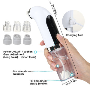 Blackhead Remover Vacuum Suction Rechargeable Small Bubble Black Head Pore Cleaner Acne Skin Care Electric Face Nose Cleanser