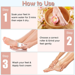 Electric Pedicure Foot Grinder Cleaner Foot File Exfoliating Machine Callus Remover Polished Nails Dead Skin Care Tools