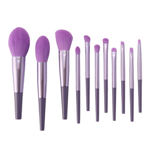 11pcs Makeup Brushes Sets Tools Cosmetic Powder Contour Blush Lip Eyeshadow Concealer Facial Foundation Brush Kit