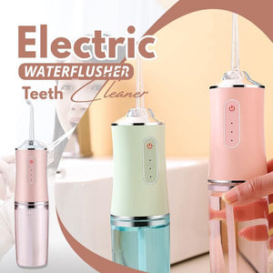 Waterproof Oral Irrigator Dental Water Jet Waterflosser Waterpik USB Rechargeable Water Flosser 220ML Water Tank Teeth Cleaner
