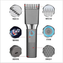 Load image into Gallery viewer, USB Electric Hair Clipper Two Speed Ceramic Cutter Hair Fast Charging Hair Trimmer Professional Barber Tools