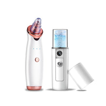 Load image into Gallery viewer, Microdermabrasion Blackhead Remover Face Skin Vacuum Suction Pore Cleaner Skin Care Tools + Mini Nano Facial Sprayers Steamer