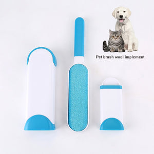 Pet Two-sided Comb Dogs Hair Cat Dog Hair Brush Hair Removal Tools Furniture Sofa Clothes Clean Wool Brush Convenient Brush