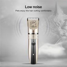 Load image into Gallery viewer, Professional Pets Hair Clipper R-Blade Hair Cutter Rechargeable Hair Trimmer Dog Cat Rabbit Foot Ear Hair Shaver Haircut Tool