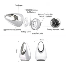 Load image into Gallery viewer, Portable Microcurrent Skin Tightening Anti-wrinkle Remover Mini LED Photon Vibration Face Lifting Ultrasonic Skin Care Device