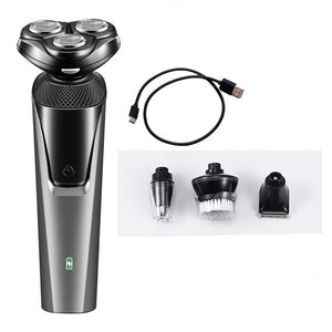 4 In 1 Electric Hair Shaver For Men Ear Nose Beard Trimmer Haircut Razor Machine Waterproof Rechargeable 3D Head Blade Shaving