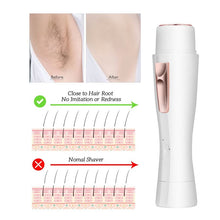Load image into Gallery viewer, Women 3D Floating Electric Shaver Epilator No Pain Cordless Hair Removal Razor Leg Bikini Body Hair Shaving Tool USB Rechargeable