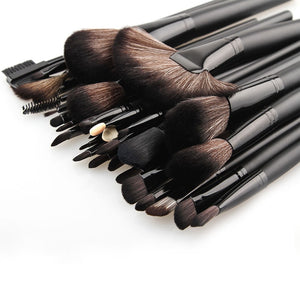 Professional 32pcs Black Makeup Brushes Set Powder Blusher Contour Cosmetic Beauty Tools Kit