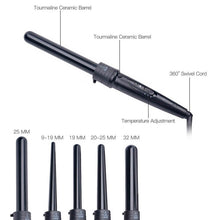 Load image into Gallery viewer, Tourmaline Ceramic Electric Curling Iron 9 19 25 32 Mm Hair Curler Wand Styling Tools Deep Wave 5 Tubes Roller Magic Curl Styler
