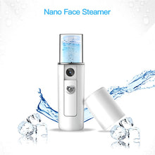 Load image into Gallery viewer, Ultrasonic Skin Scrubber Deep Face Cleaning Machine Remove Dirt Blackhead Peeling Lifting Massager + Nano Facial Steamer Sprayer