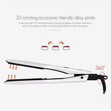 Load image into Gallery viewer, Professional Tourmaline Ceramic Hair Straightener PTC Hair Styling Tool With Wider Heating Plate And LCD Screen Styling Tools