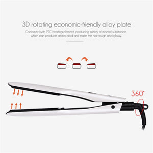 Professional Tourmaline Ceramic Hair Straightener PTC Hair Styling Tool With Wider Heating Plate And LCD Screen Styling Tools
