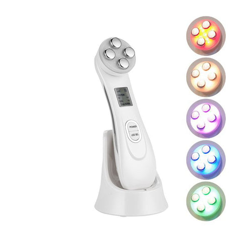 Facial Mesotherapy Electroporation RF Radio Frequency LED Photon Face Lifting Tighten Wrinkle Removal Skin Care Face Massager