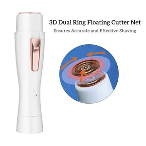 Women 3D Floating Electric Shaver Epilator No Pain Cordless Hair Removal Razor Leg Bikini Body Hair Shaving Tool USB Rechargeable
