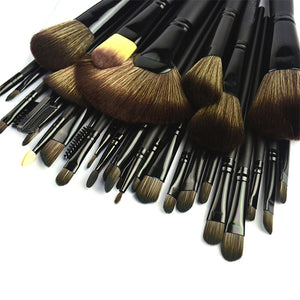 32pcs/set Black Professional Makeup Brushes Set Multifunction Makeup Brush Kit Eyeshadow Blush Powder Foundation Beauty