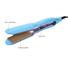 Load image into Gallery viewer, Electronic Hair Wave Iron Titanium Waver Hair Crimper Corn Plate Hair Straightener Straightening Corrugated Iron Styling Tools
