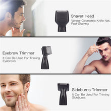 Load image into Gallery viewer, Portable 4 in 1 Rechargeable Ear Nose Trimmer Electric Close Shaver Beard Eyebrow Face Trimer Set for Men with Washable Blade