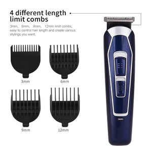 Professional Electric Hair Clipper Rechargeable Shaver Beard Hair Trimmer Cutting Machine Men's Haircut Beard Trimer