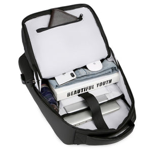 Business Backpack For Men Portable USB Charging Bag Waterproof Oxford Cloth Rucksack Male Multifunction Laptop Bagpack