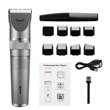 Load image into Gallery viewer, Professional Hair Trimmer Electric Hair Clipper Ceramic Blade Head Trimmer Rechargeable Razor Hair Cutter Barber Machine