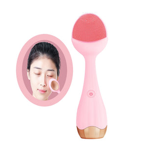 Facial Cleansing Brush Electric Sonic Face Brush For Makeup Removal,Blackhead Remove,Essence Absorption Face Massager