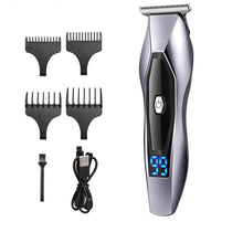 Load image into Gallery viewer, LCD Electric Hair Clipper for Men USB 1200mAh Electric Beard Trimmer Barber Hair Cutting Machine 2-speed Adjustment 5w