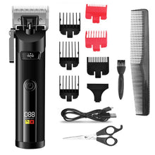 Load image into Gallery viewer, Barber Cordless Electric Hair Clipper Adjustable Blade Hair Trimmer Men Rechargeable Professional Haircut Machine