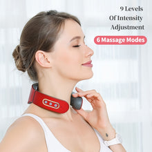 Load image into Gallery viewer, Smart Electric Neck Massager Wireless Shoulder Body Massager 6 Modes Magnetic Treatment Pulse Pain Relief Health Care Tool Machine